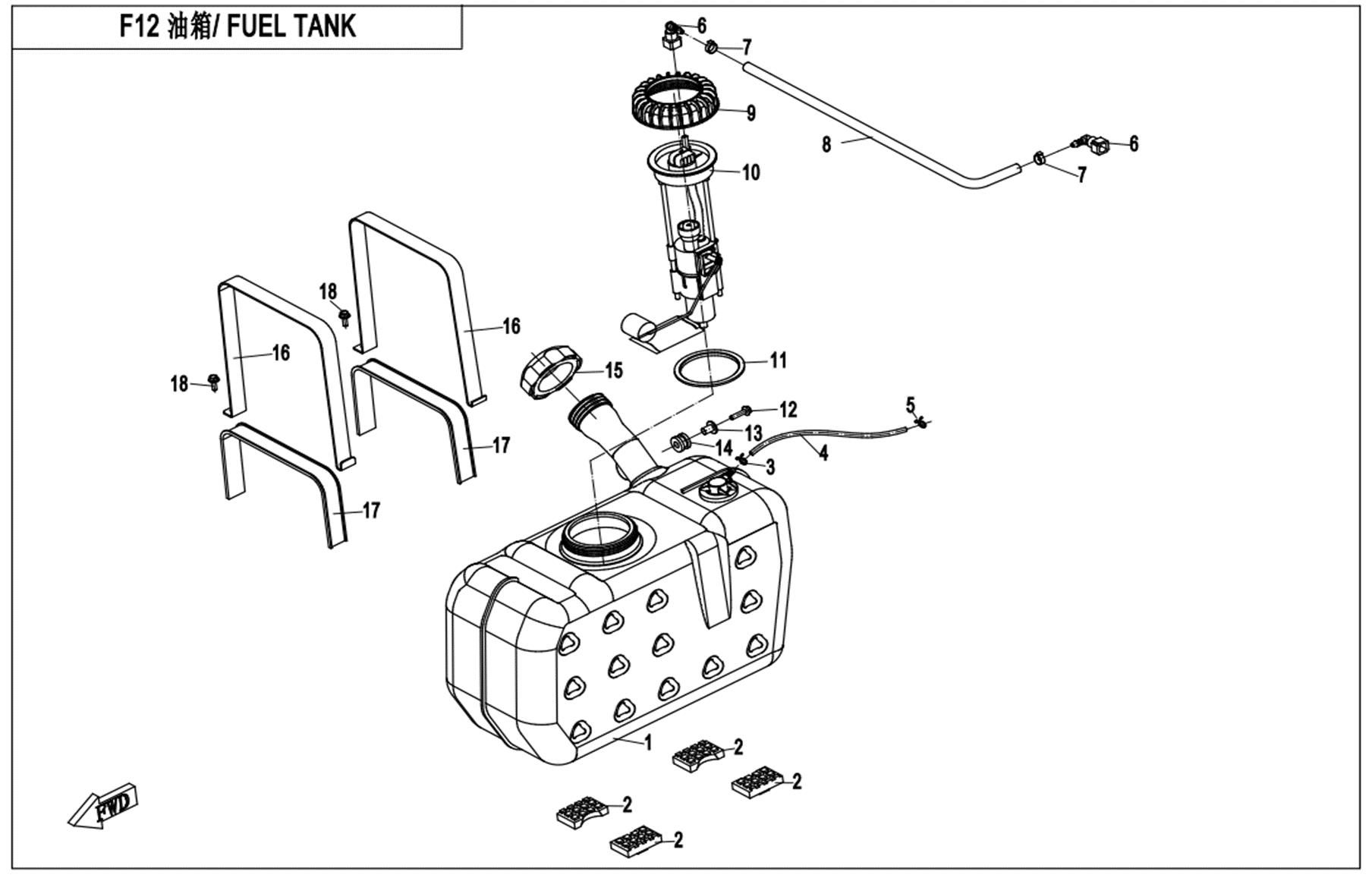 Picture of F12 - FUEL TANK