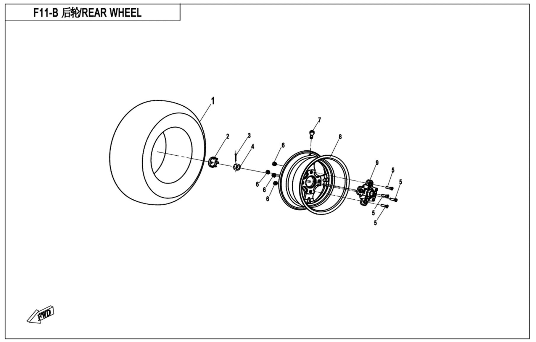 Picture of F11-B - REAR WHEEL(2018 CONDITION)