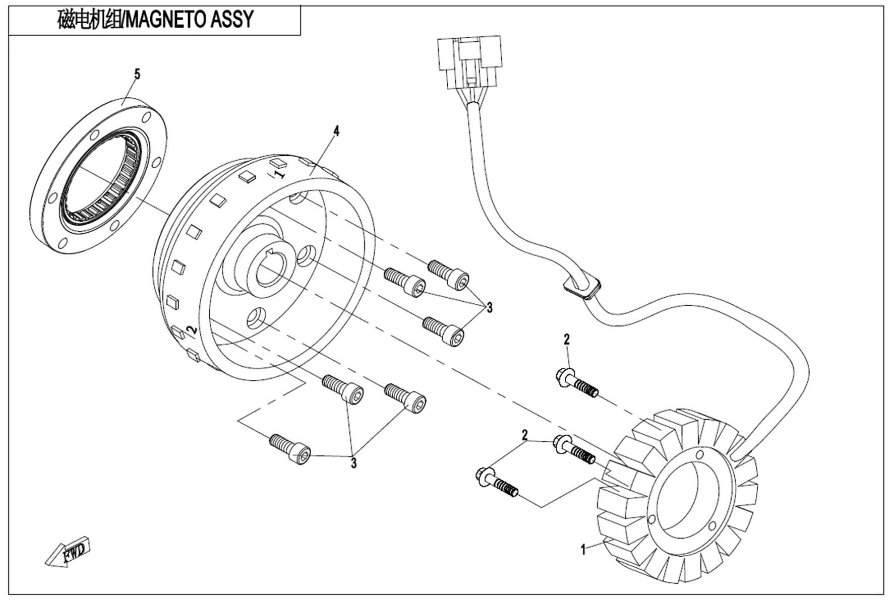 Picture of E03-B - MAGNETO ASSY.(FOR EPS)
