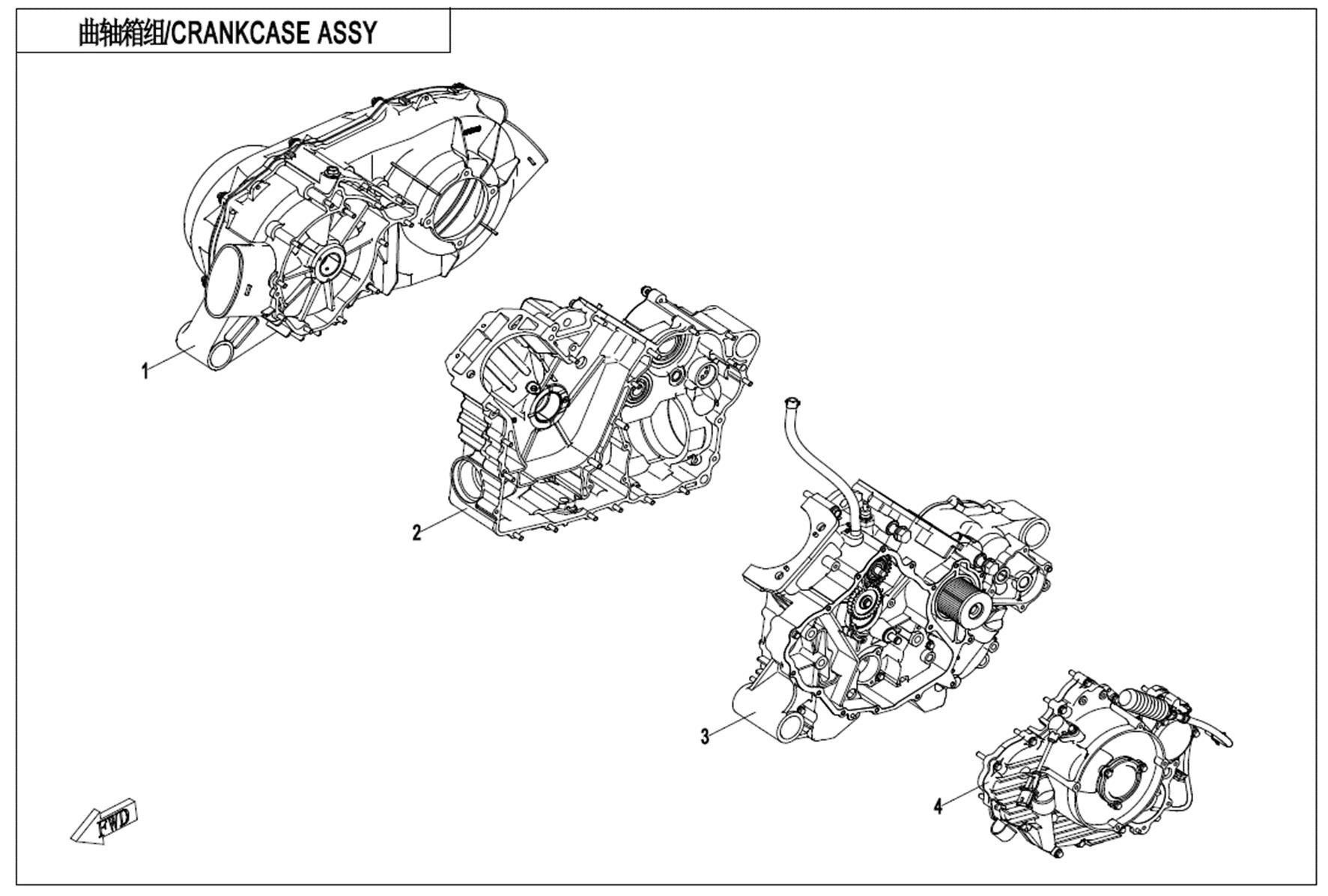 Picture of E01 - CRANKCASE ASSY