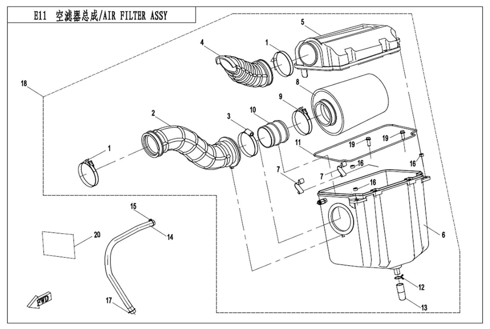 Picture of F41 - AIR FILTER ASSY.