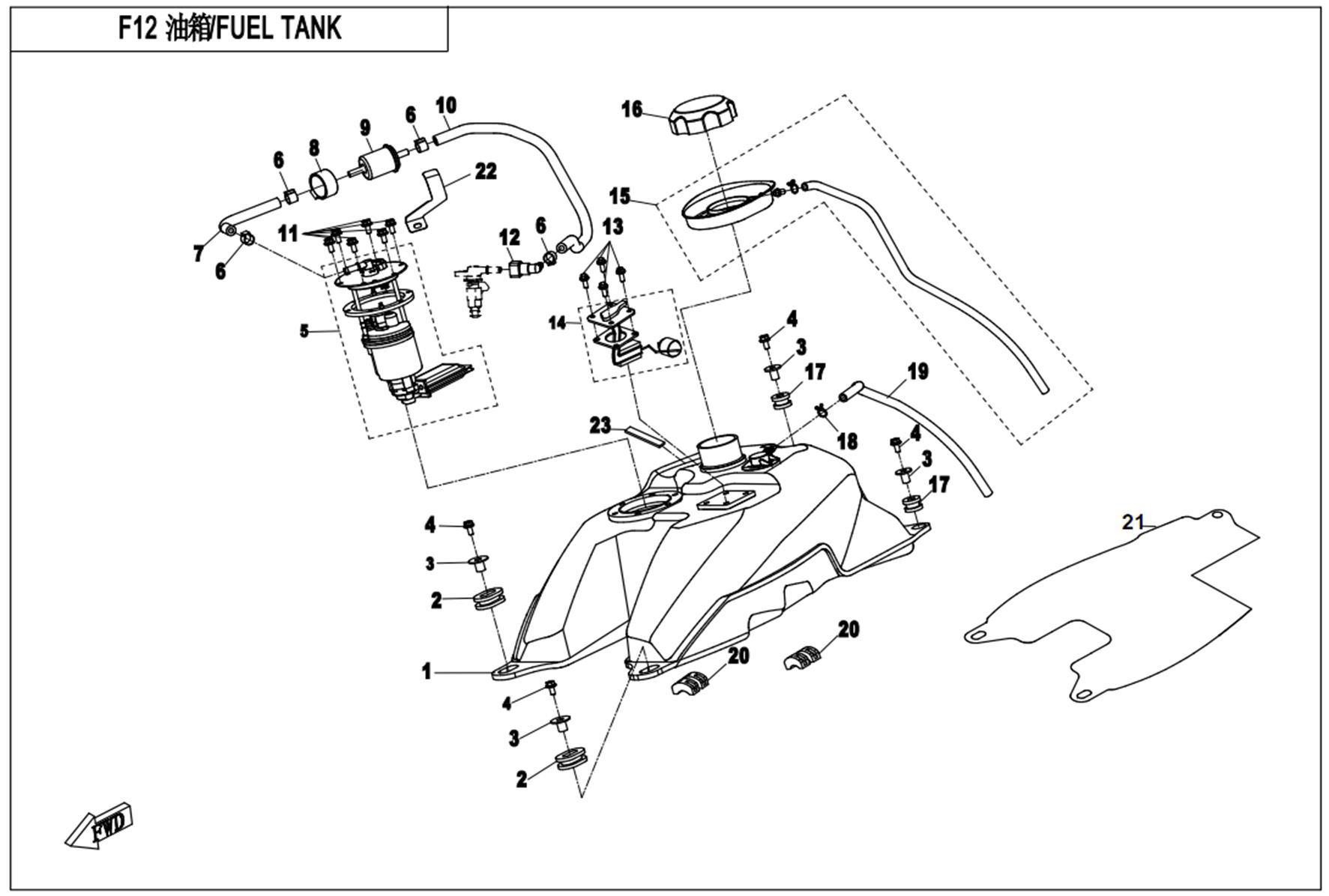 Picture of F12 - FUEL TANK