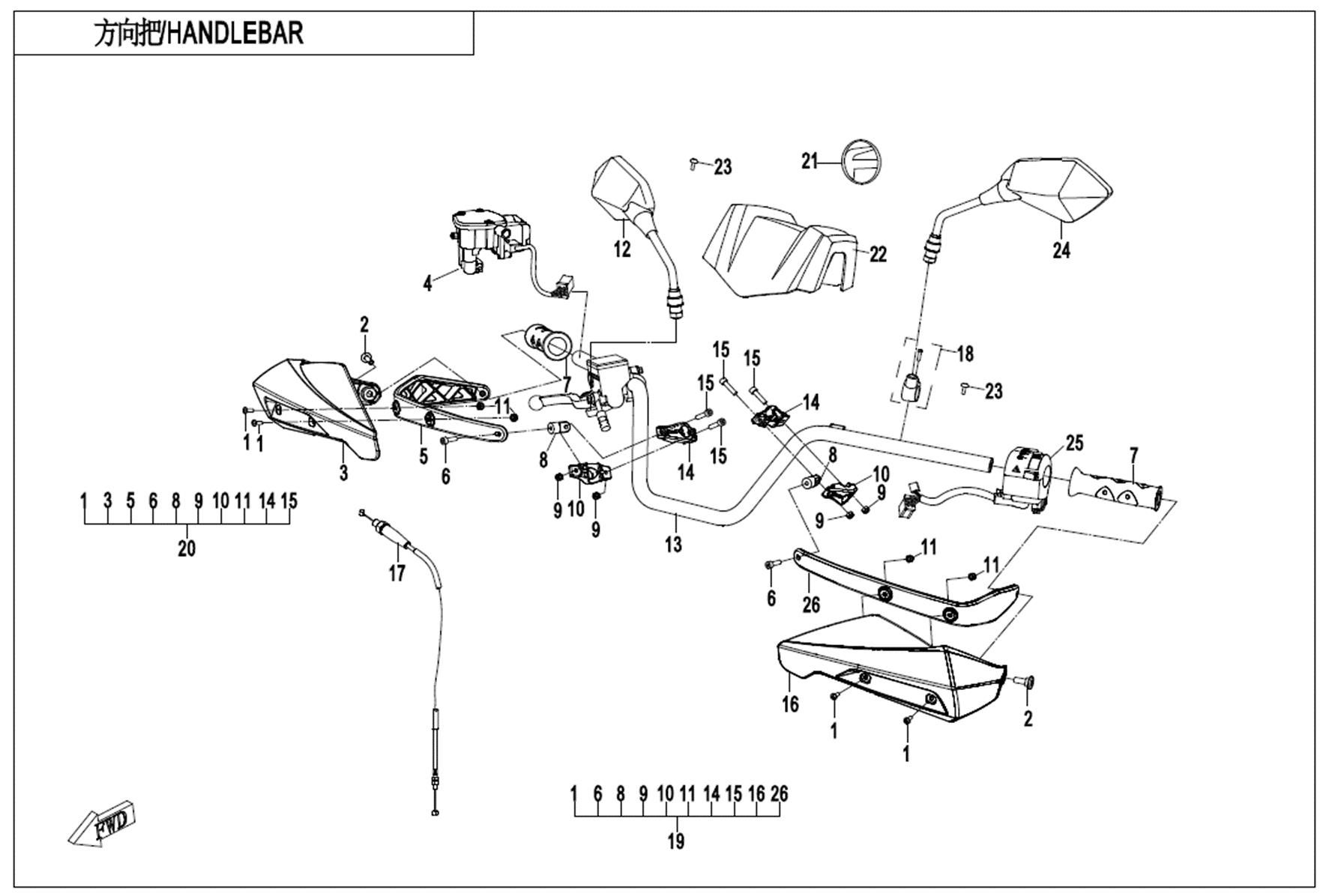 Picture of F10-1-A-V2 - HANDLEBAR