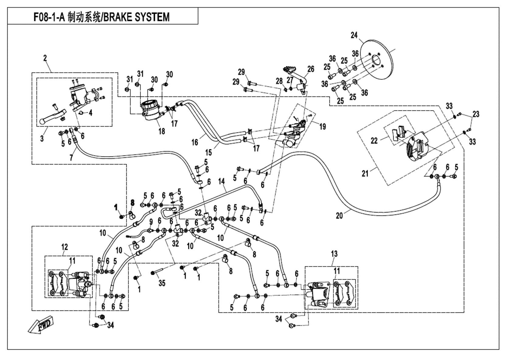 Picture of F08-1-A - BRAKE SYSTEM