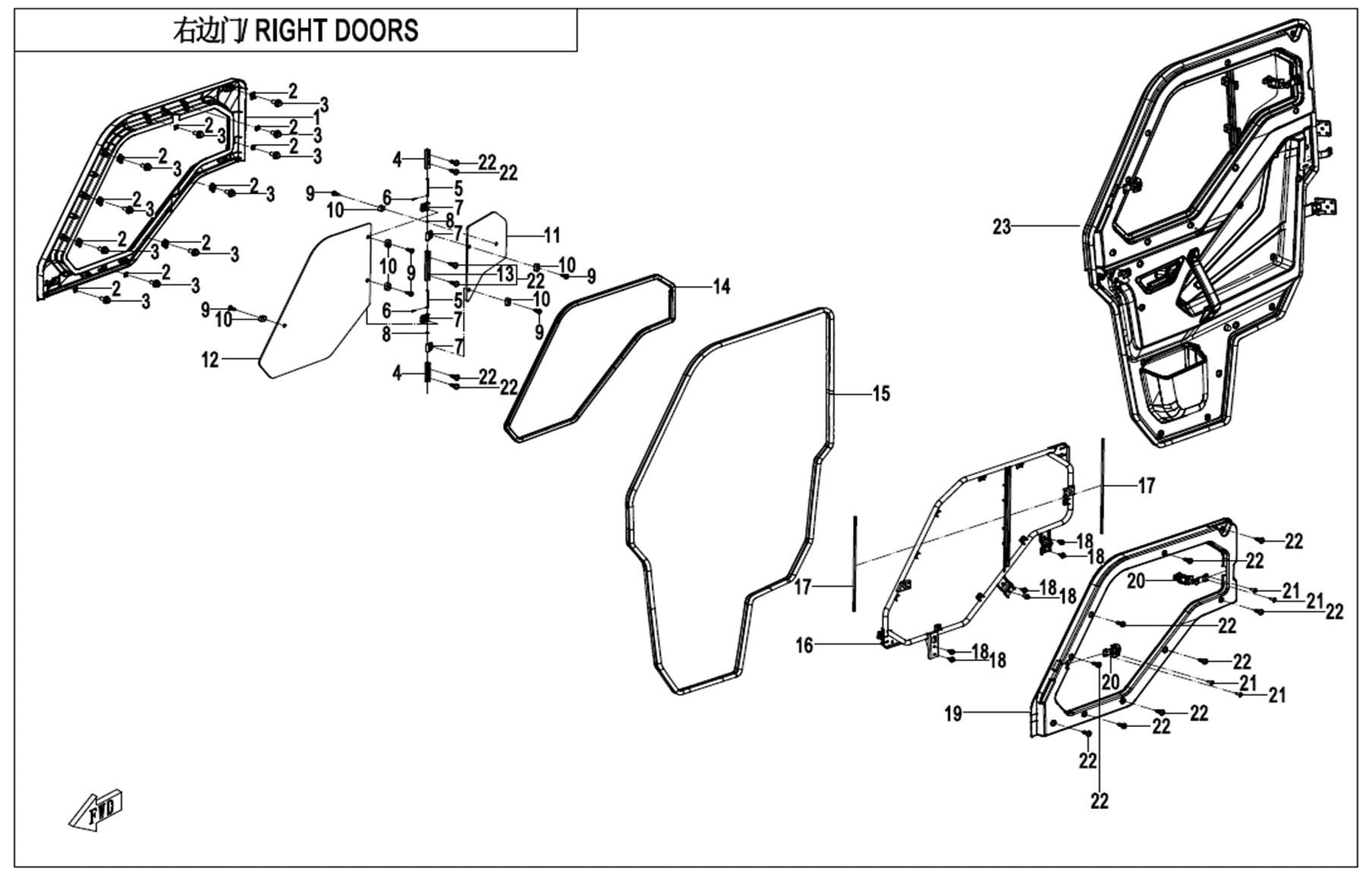 Picture of F37-3-V4 - RIGHT DOORS