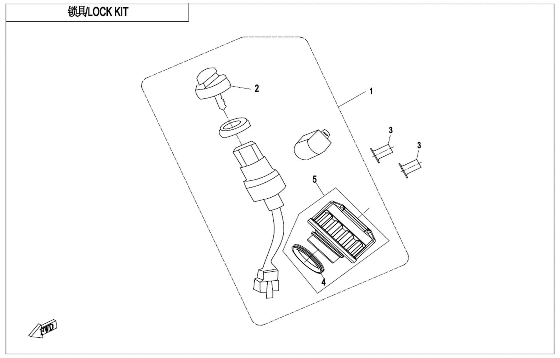 Picture of F01-A - LOCK KIT