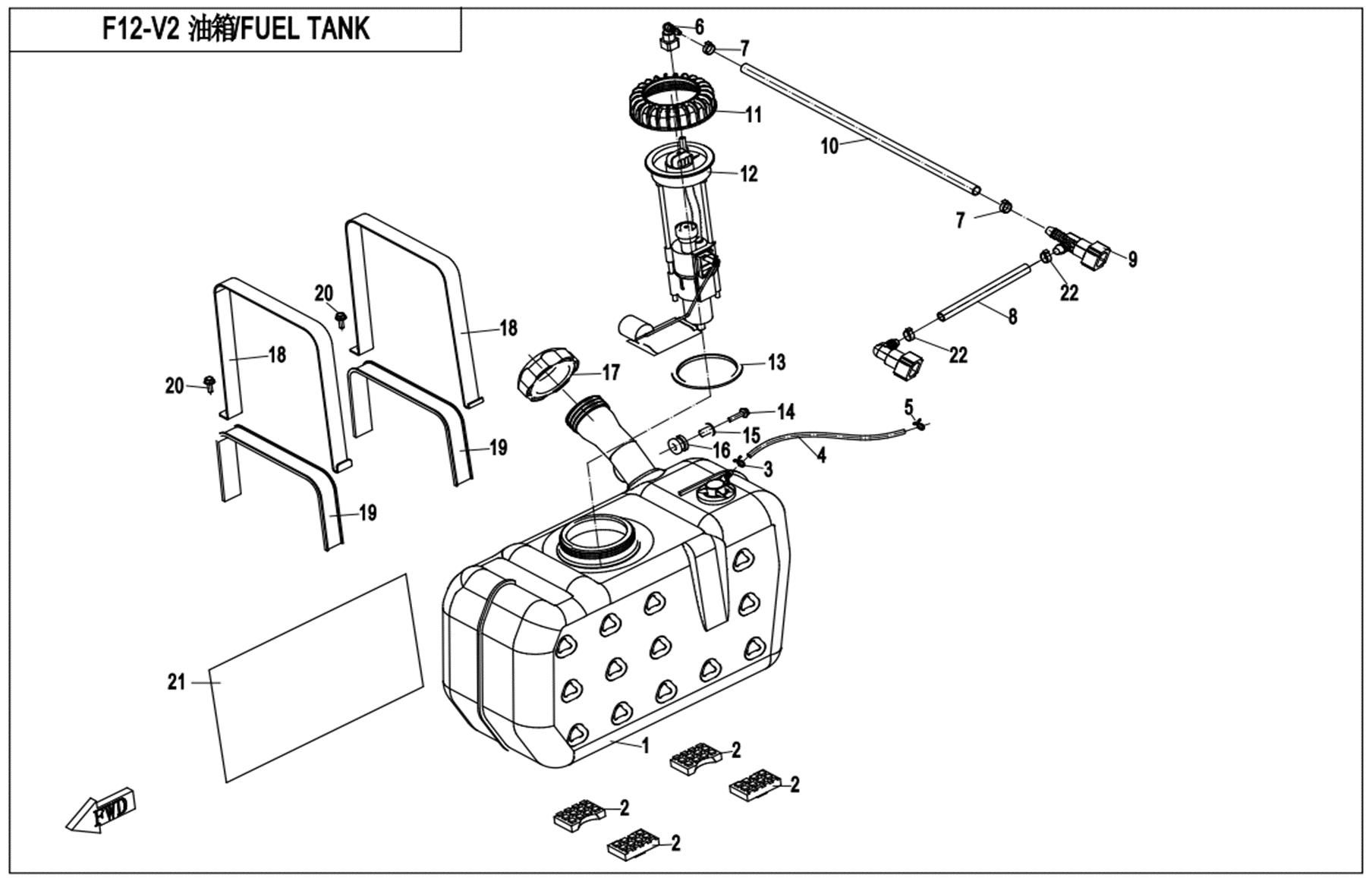 Picture of F12-V2 - FUEL TANK