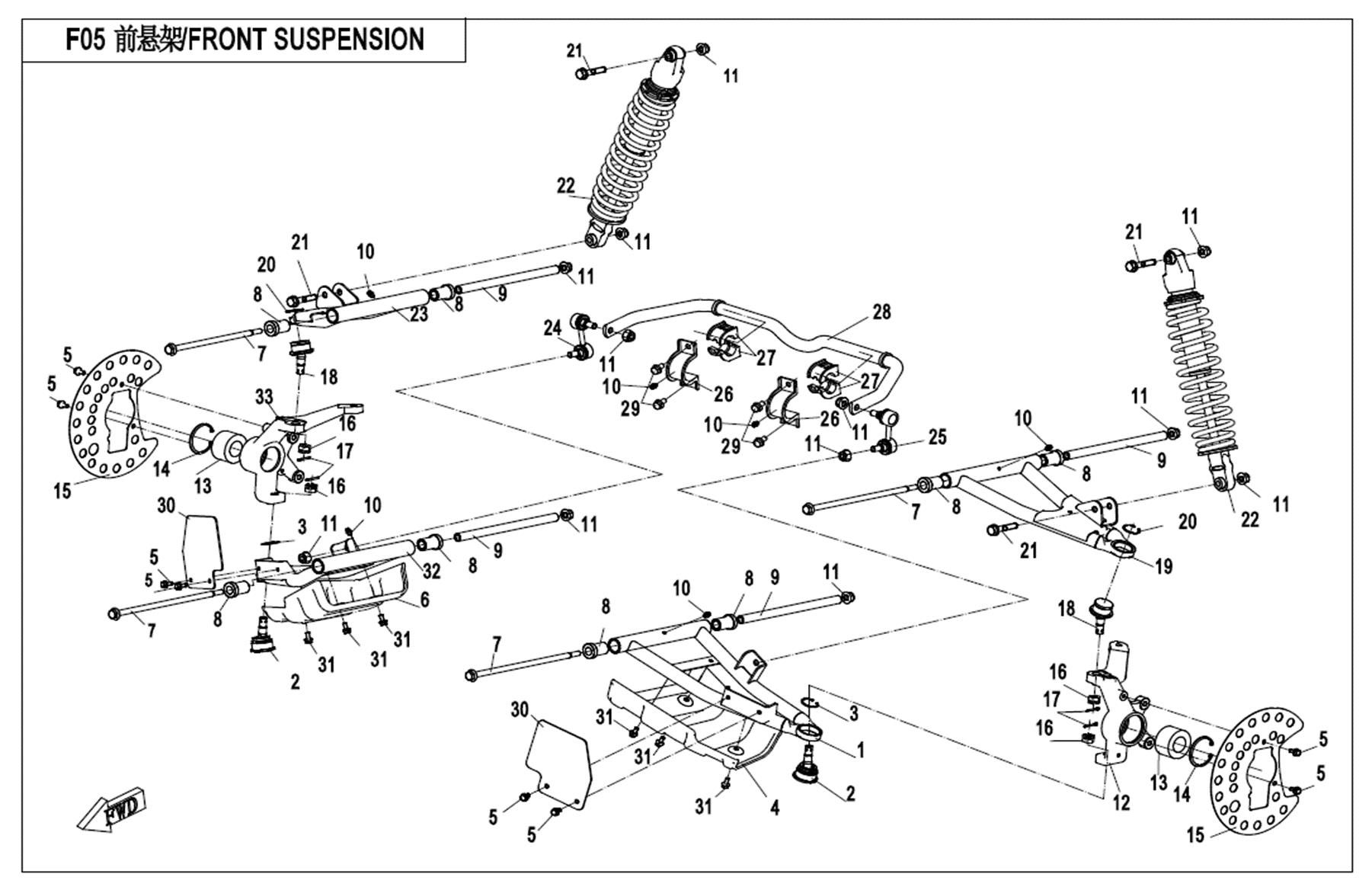 Picture of F05 - FRONT SUSPENSION