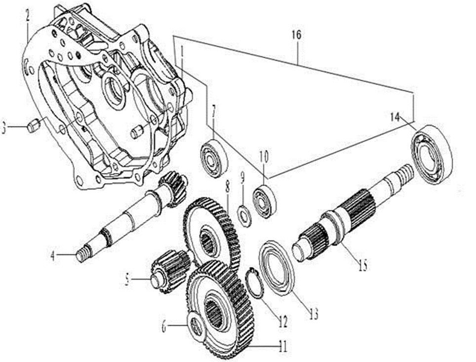 Picture of E13 - GEAR REDUCTION ASSY