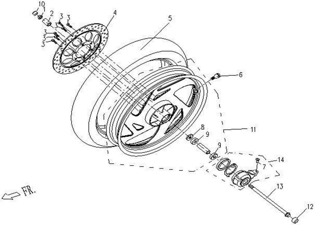 Picture of F08 - FRONT WHEEL