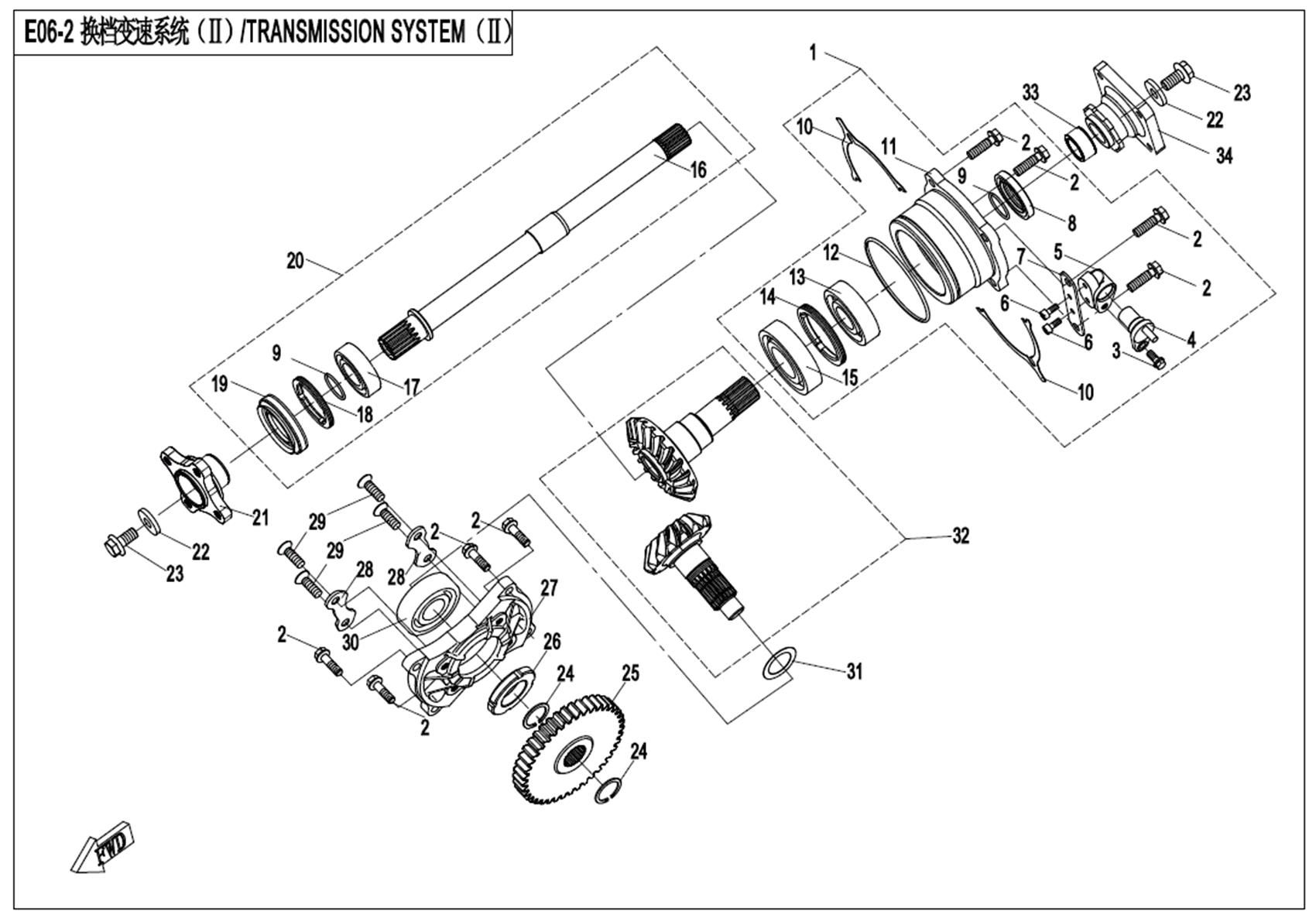 Picture of E06-2 - TRANSMISSION SYSTEM(II)