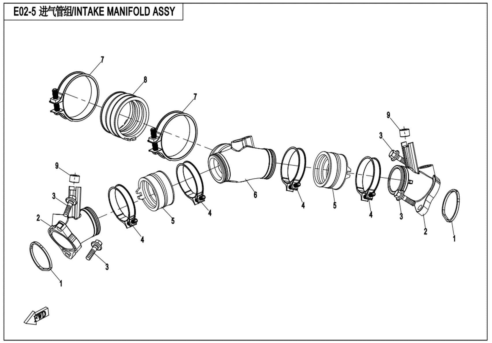 Picture of E02-5 - INTAKE MANIFOLD ASSY