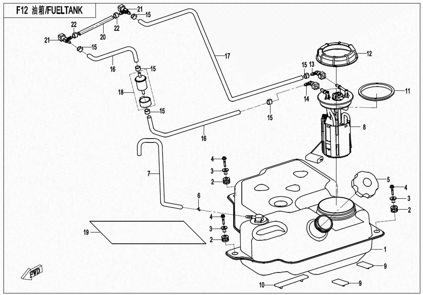 Picture of F12 - FUEL TANK
