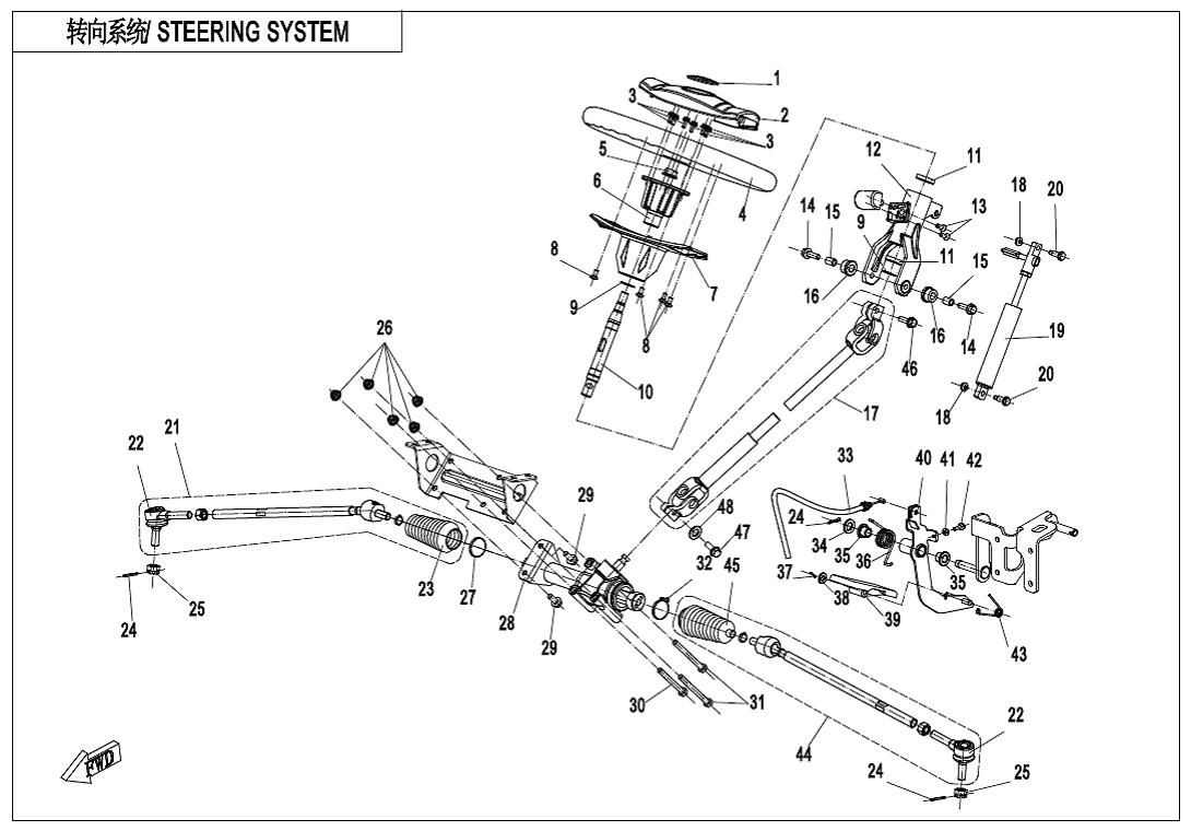 Picture of F10-A - STEERING SYSTEM(STANDARD)