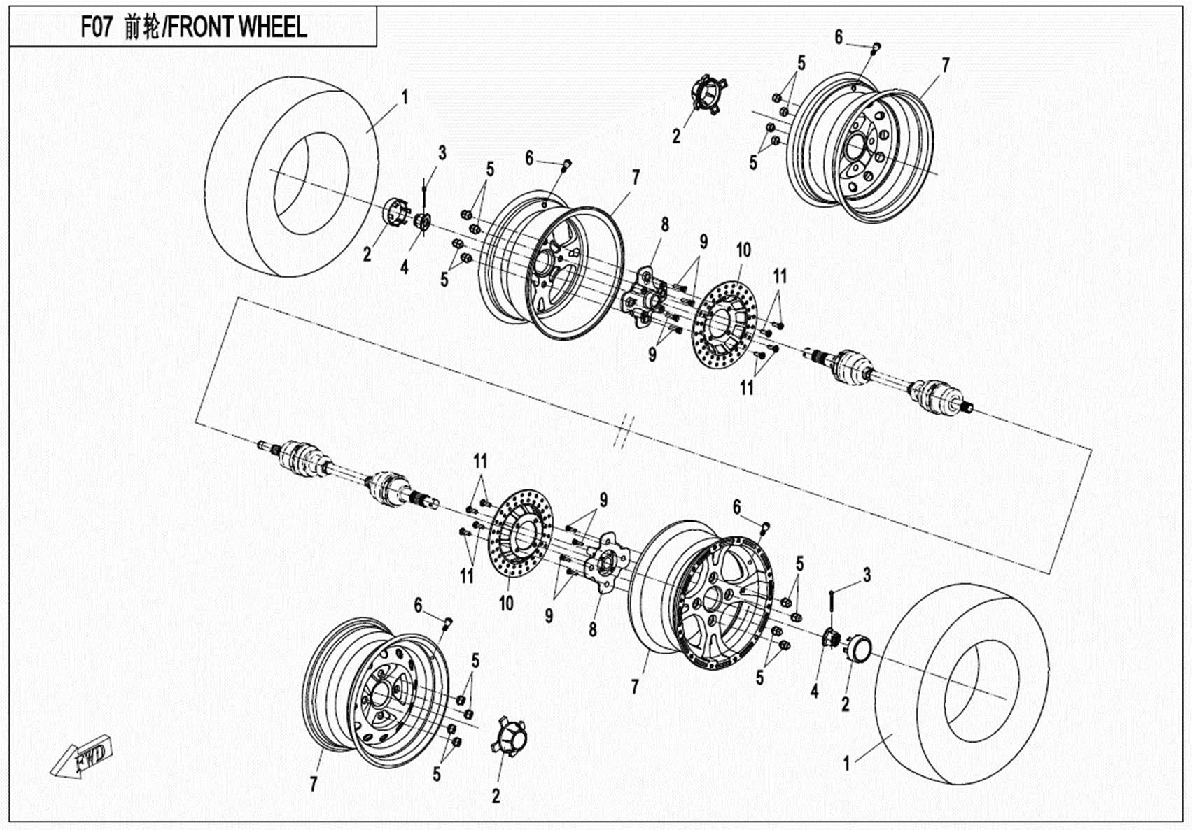 Picture of F07 - FRONT WHEEL