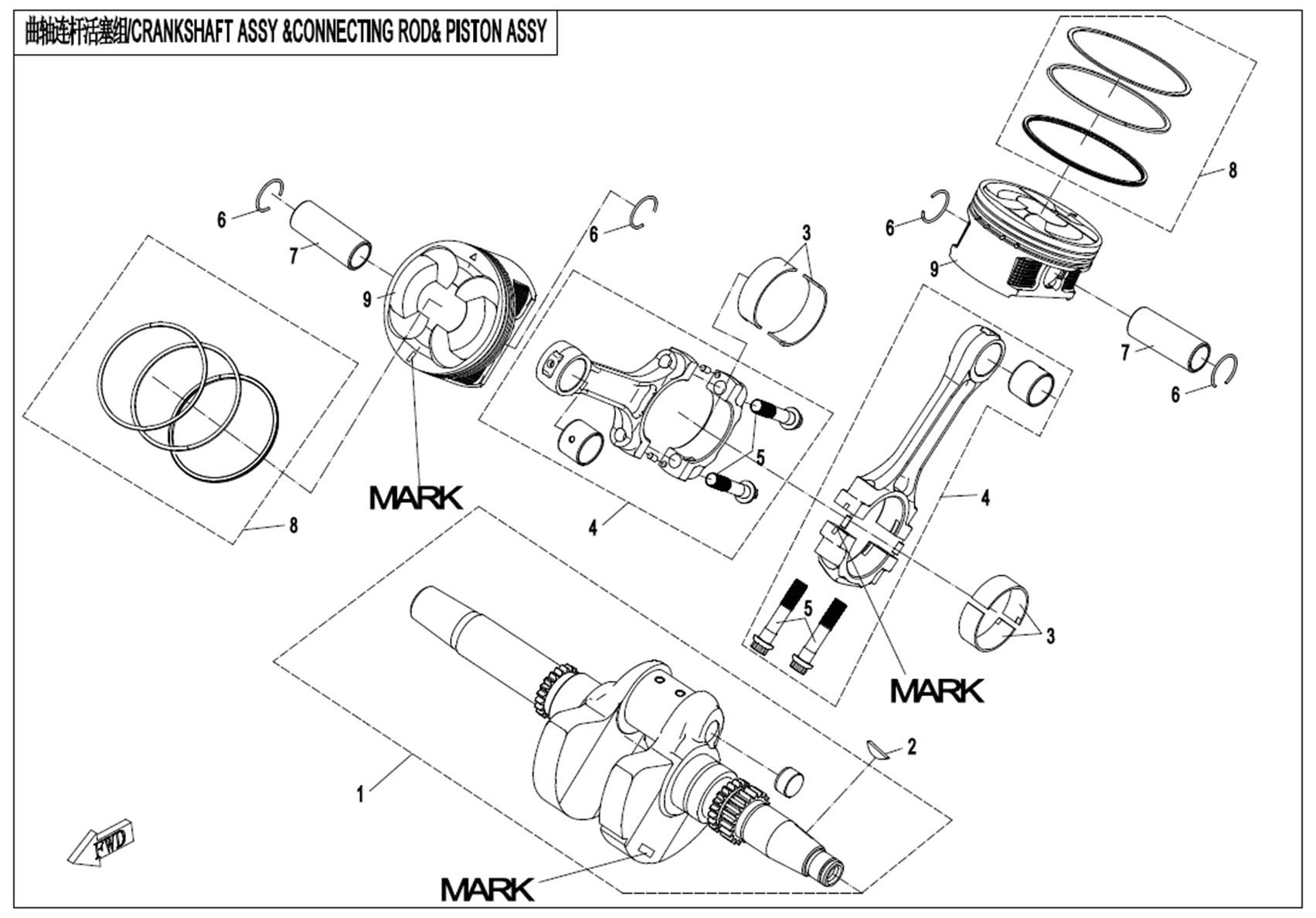 Picture of E04 - CRANKSHAFT?CONNECTING ROD?PISTON ASSY