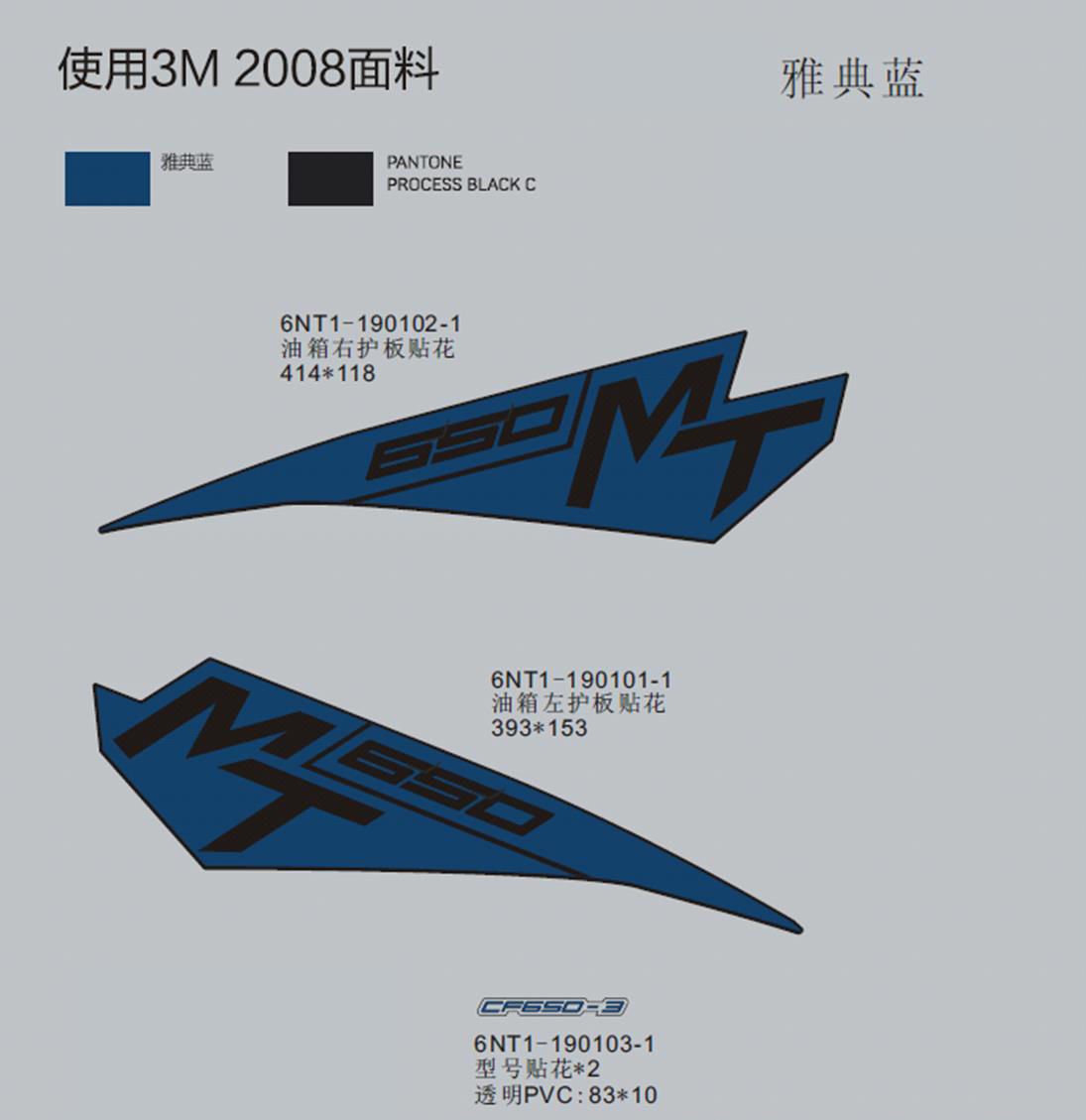 Picture of F19-F - DECAL(2018-IMPERIAL BULE)