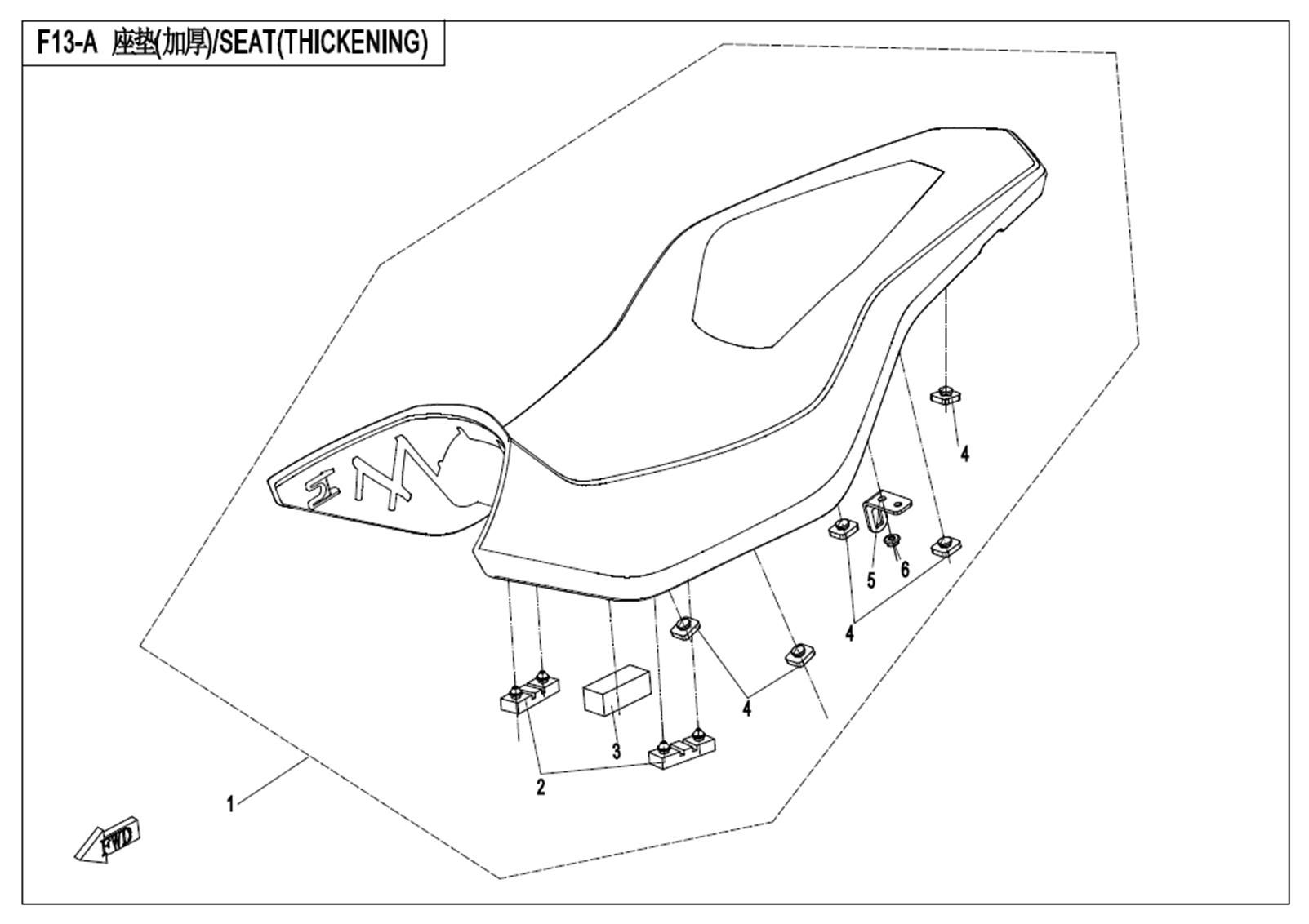 Picture of F13-A - SEAT(THICKENING)