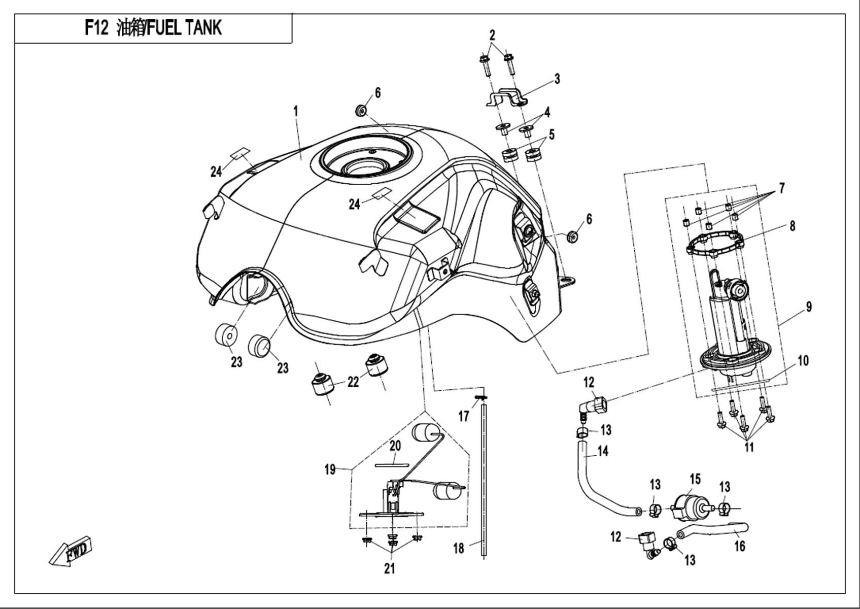 Picture of F12 - FUEL TANK
