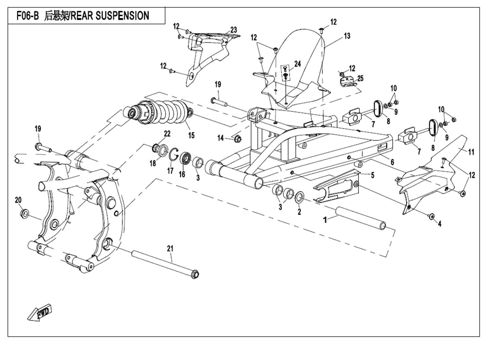 Picture of F06-B - REAR SUSPENSION(LOW CONFIGURATION)