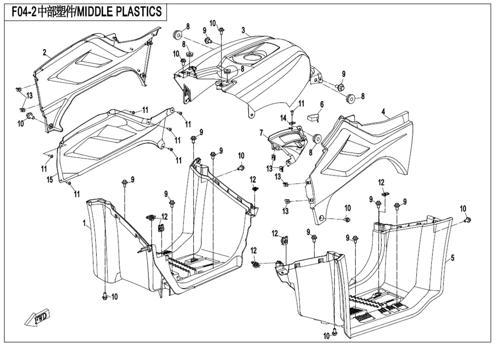 Picture of F04-2 - MIDDLE PLASTICS