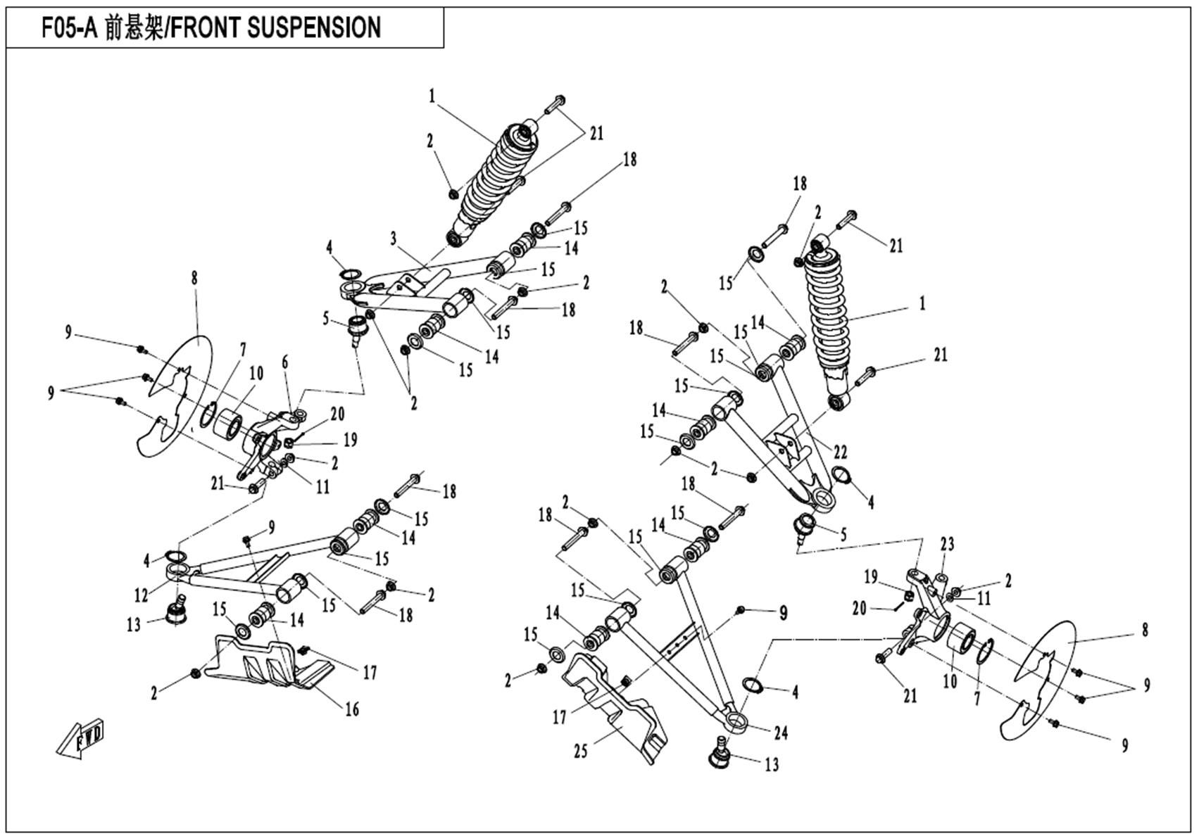 Picture of F05-A - FRONT SUSPENSION