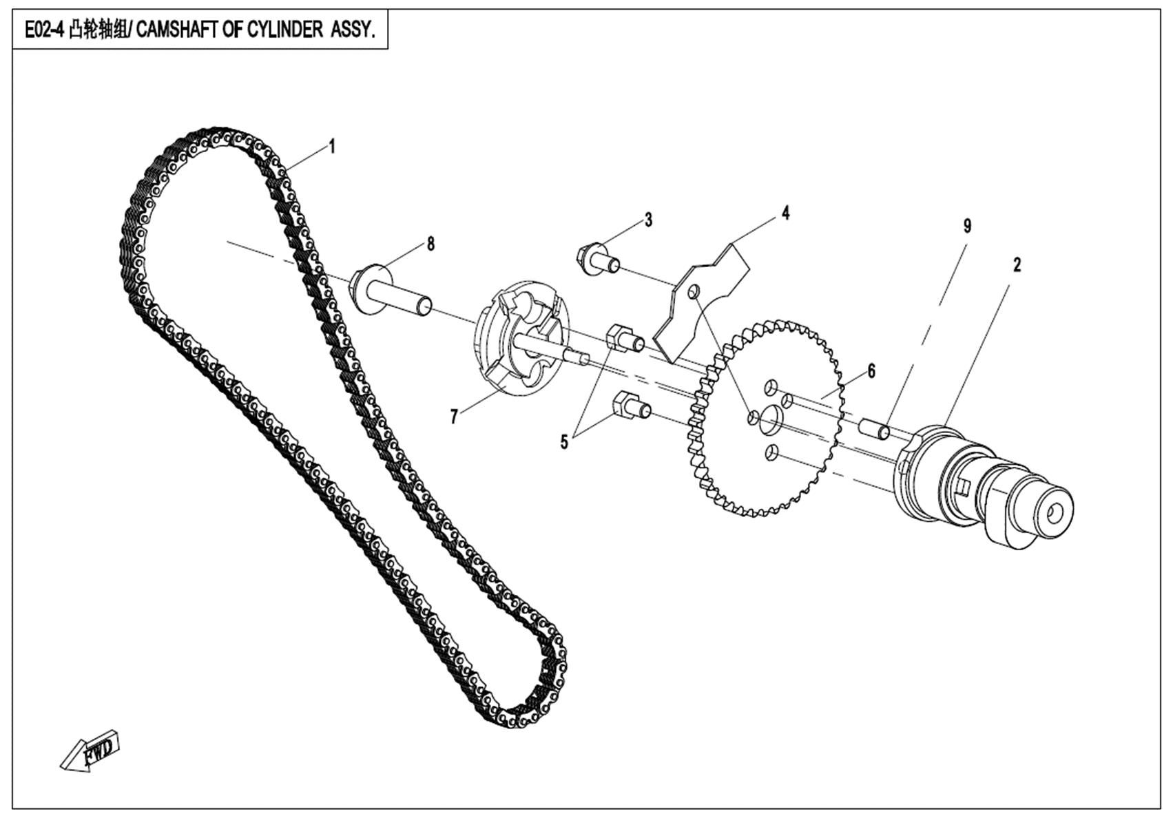 Picture of E02-4 - CAMSHAFT ASSY