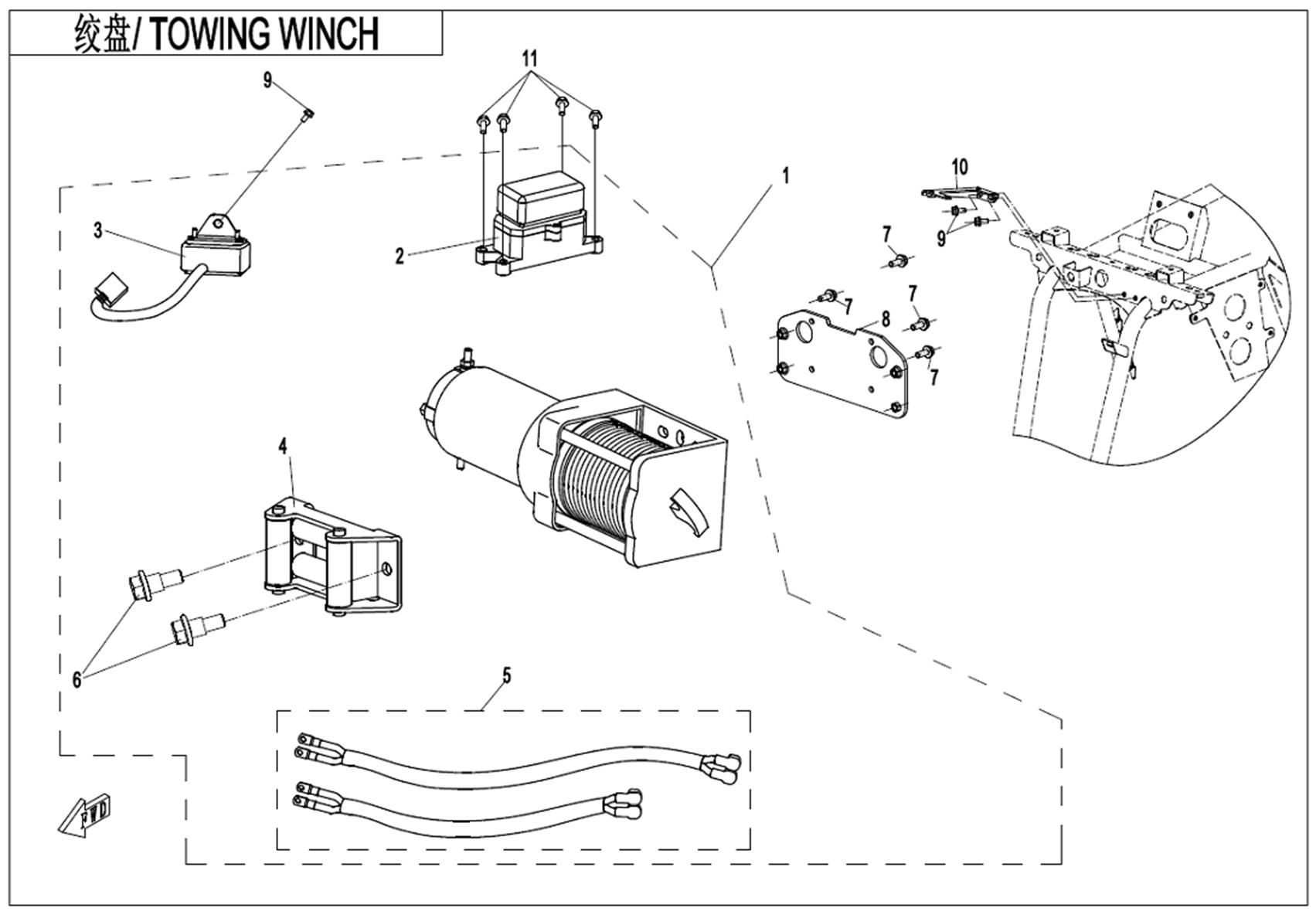 Picture of F15-2 - TOWING WINCH
