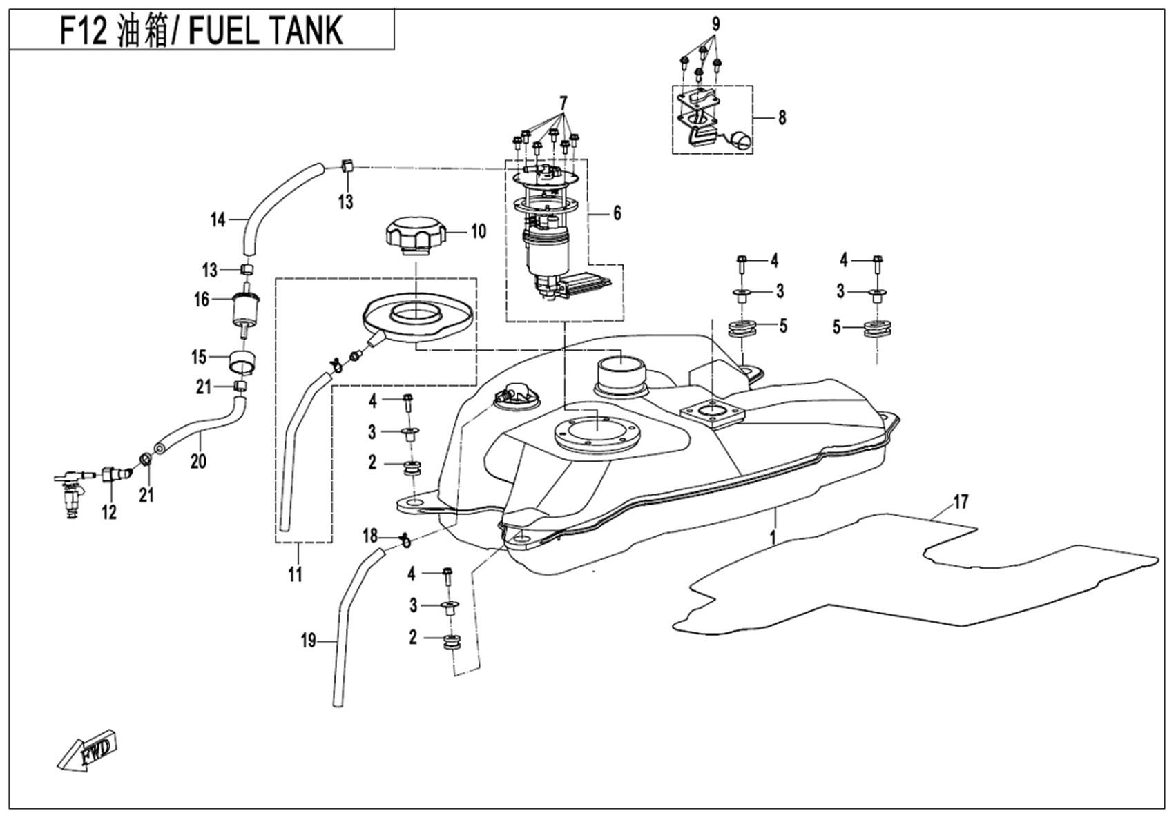 Picture of F12 - FUEL TANK