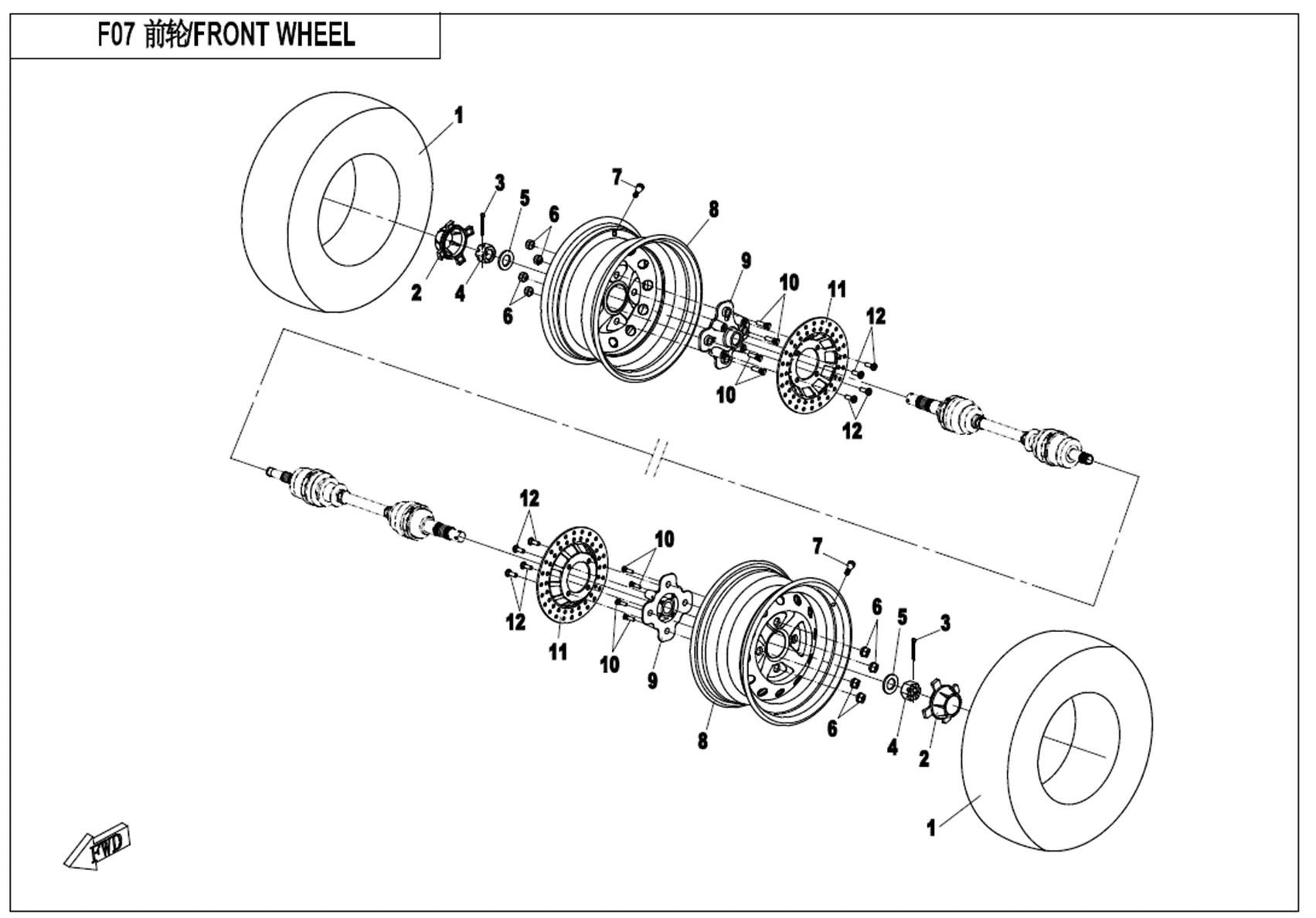 Picture of F07 - FRONT WHEEL