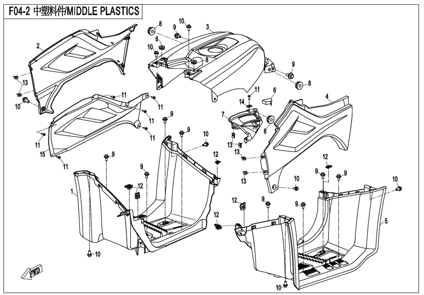Picture of F04-2 - MIDDLE PLASTICS