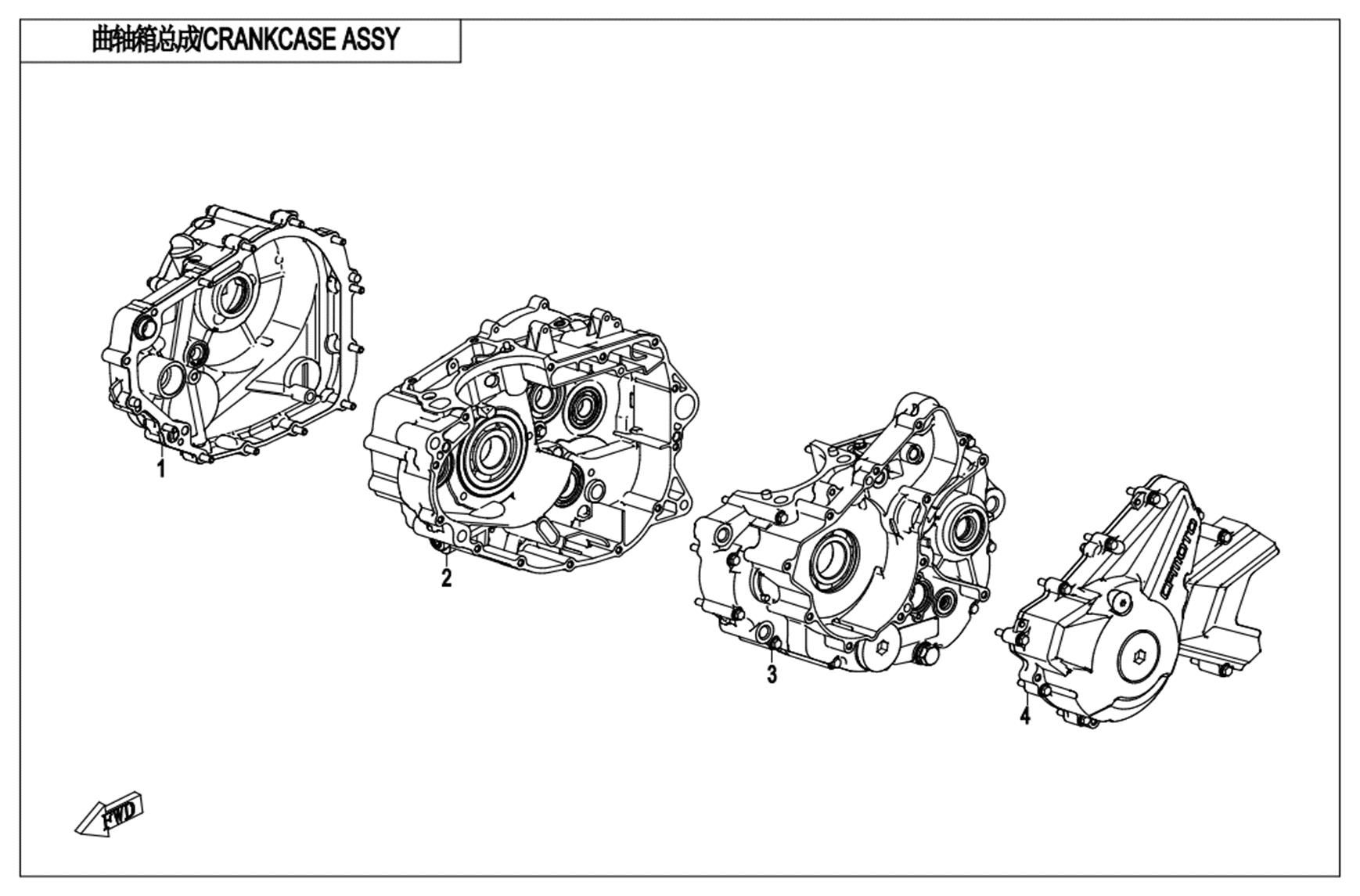 Picture of E01 - CRANKCASE ASSY