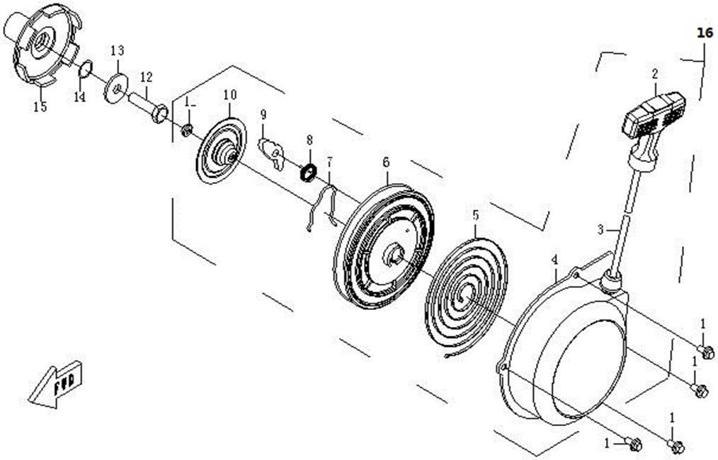 Picture of E25 - RECOIL STARTER