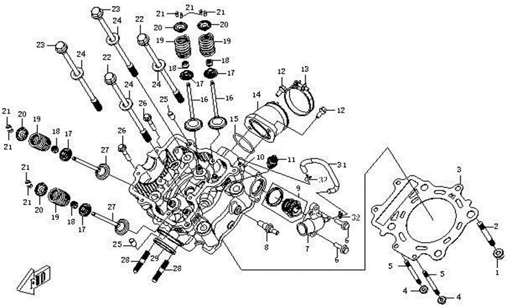 Picture of E09 - CYLINDER HEAD