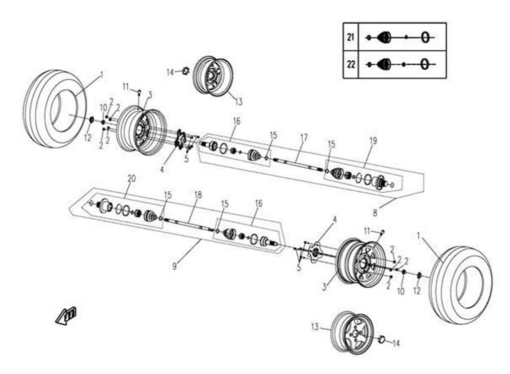 Picture of F11 - REAR WHEEL ASSY