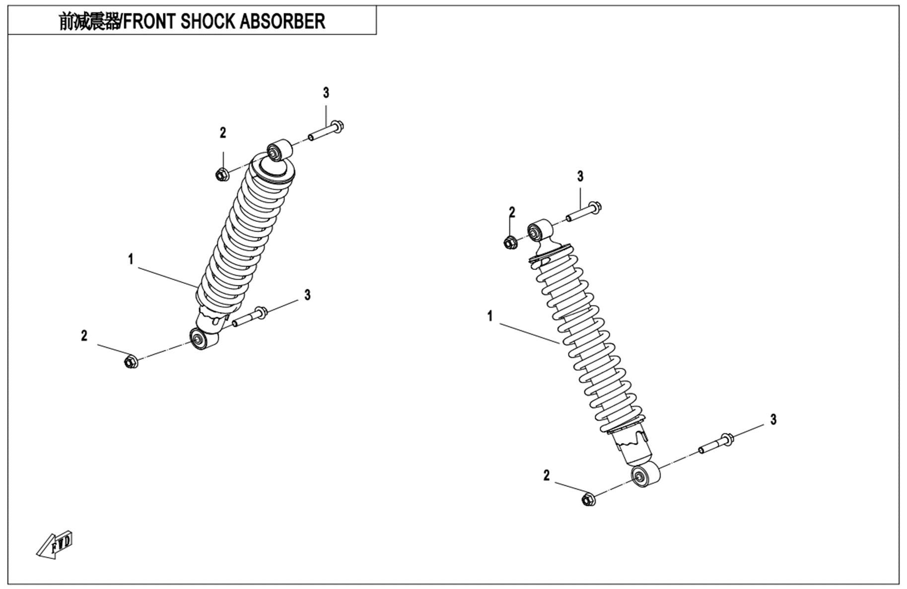 Picture of F05-2-A - FRONT SHOCK ABSORBER-OIL