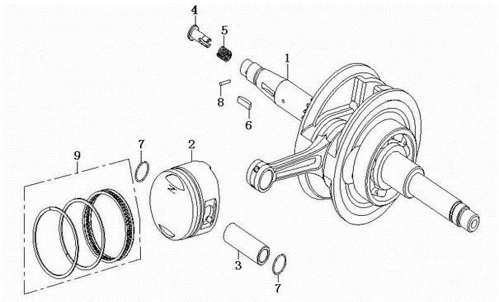Picture of E10 - CRANKSHAFT COMP.