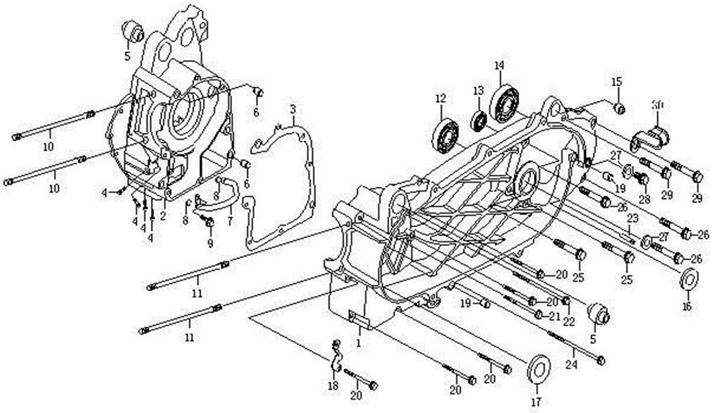 Picture of E01 - CRANKCASE ASSY
