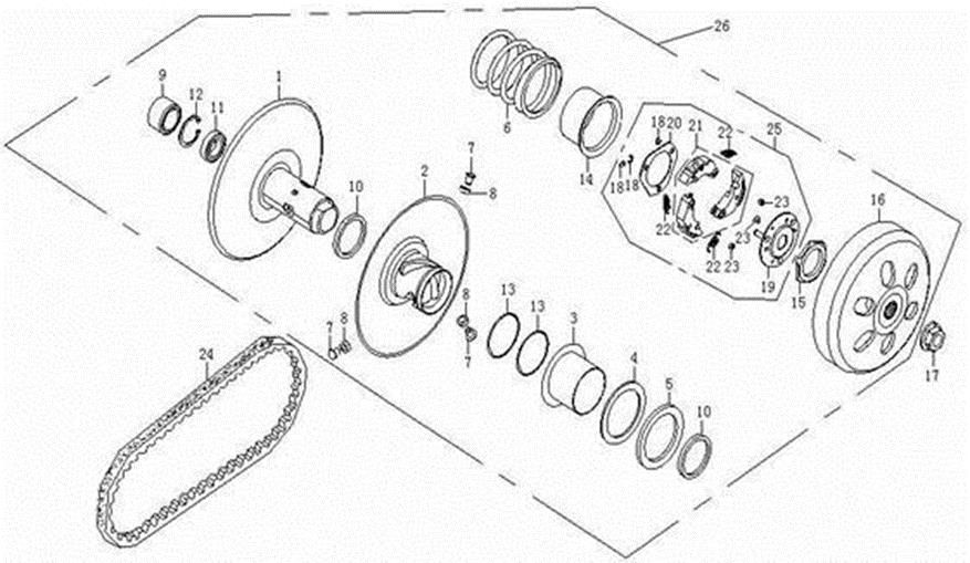 Picture of E12 - CLUTCH ASSY