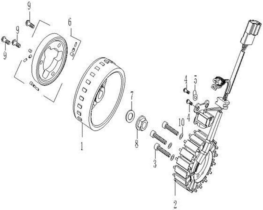 Picture of E09 - MAGNETO STATOR ASSY.