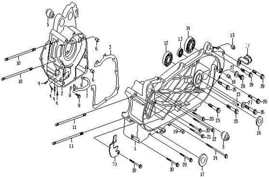 Picture of E01 - CRANKCASE ASSY