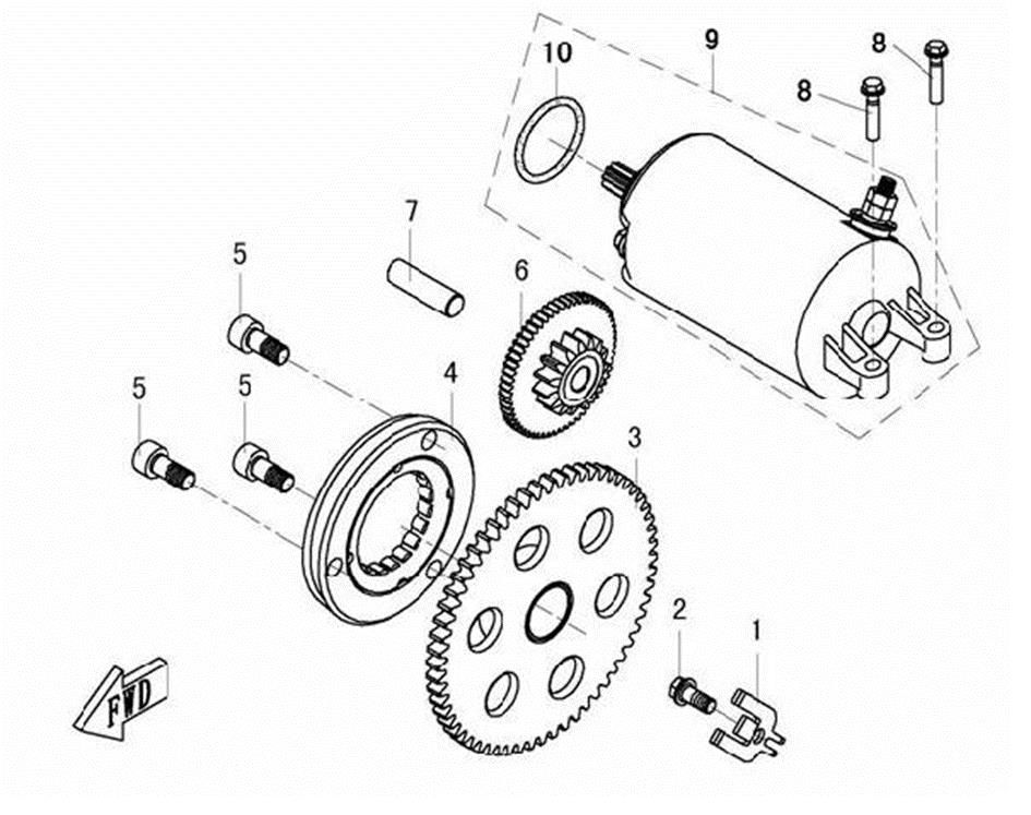 Picture of E09 - STARTING MOTOR