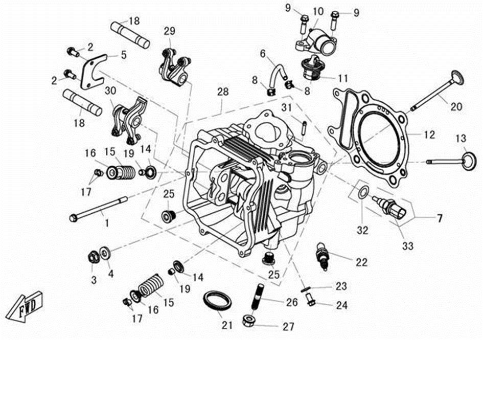 Picture of E02-2 - CYLINDER HEAD ASSY