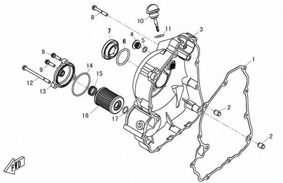 Picture of E01-3 - RIGHT CRANKCASE