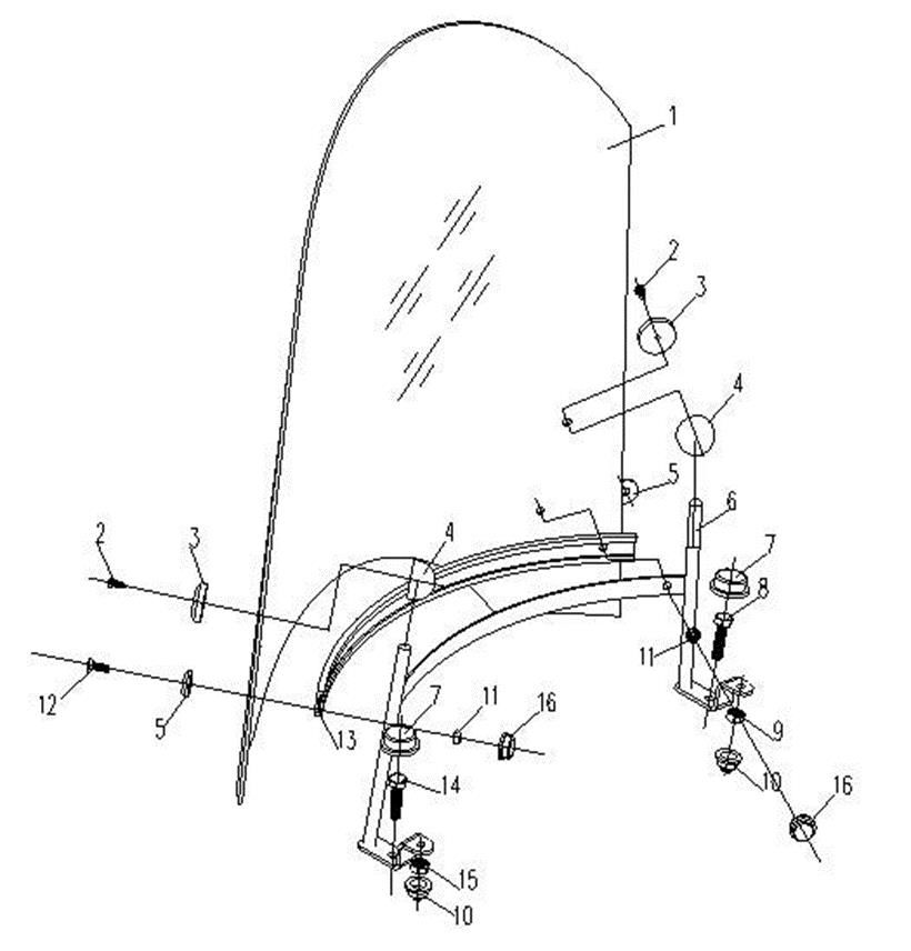 Picture of F21 - WINDSHIELD