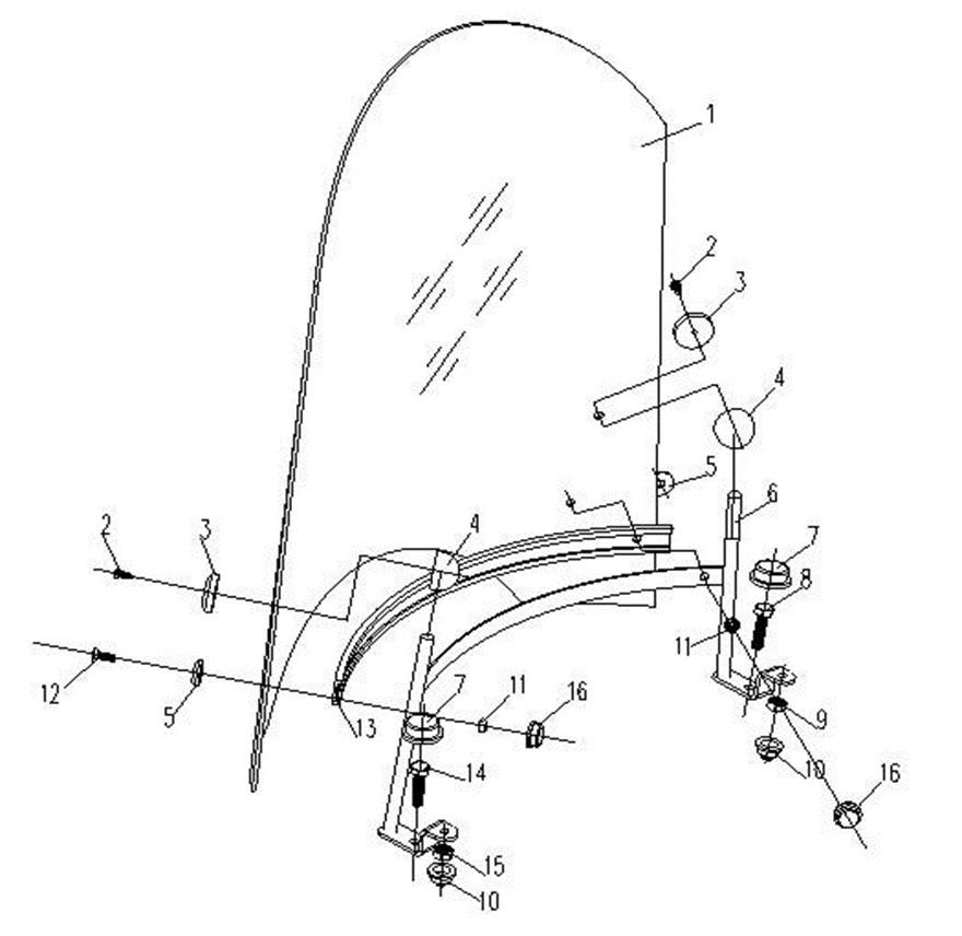 Picture of F21 - WINDSHIELD
