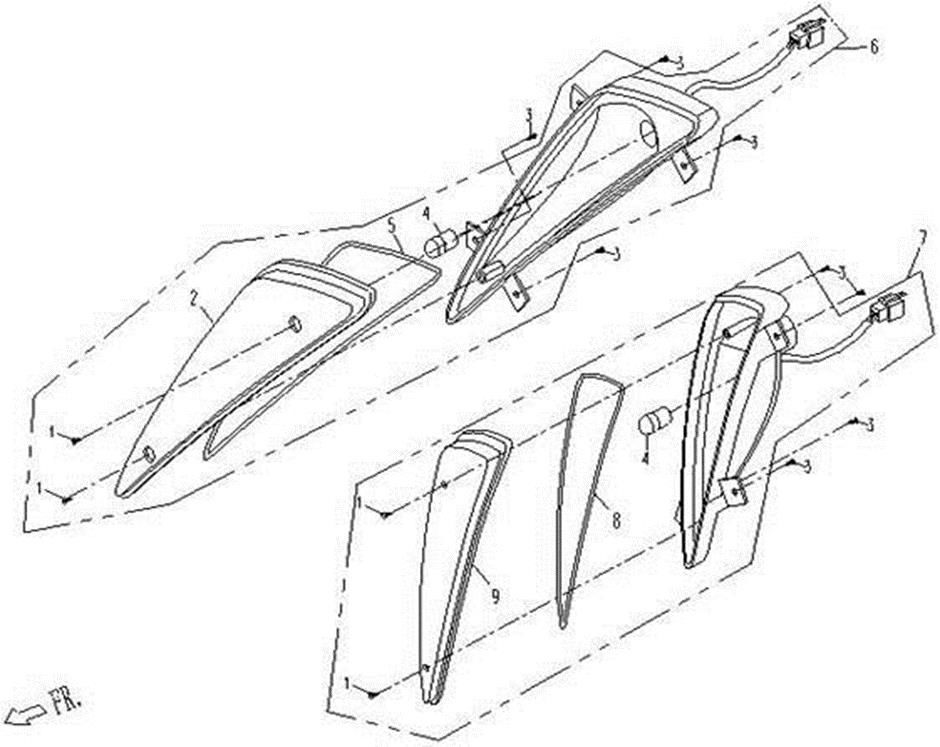 Picture of F13-2 - FRONT TURN LIGHT(FOR 3RD TYPE FACE)