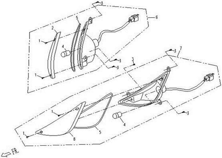 Picture of F13-1 - FRONT TURN LIGHT(FOR 1ST&2ND TYPE FACE)