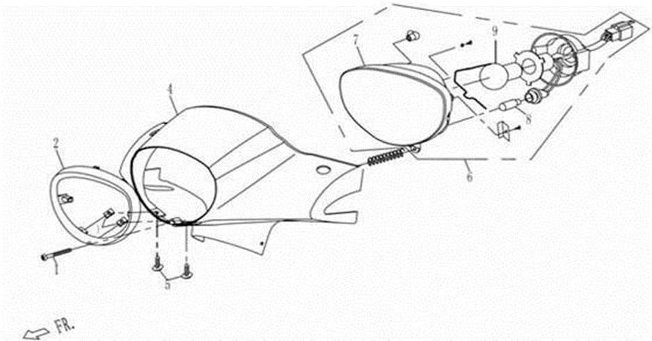 Picture of F01-2 - HEADLIGHT (2nd version)