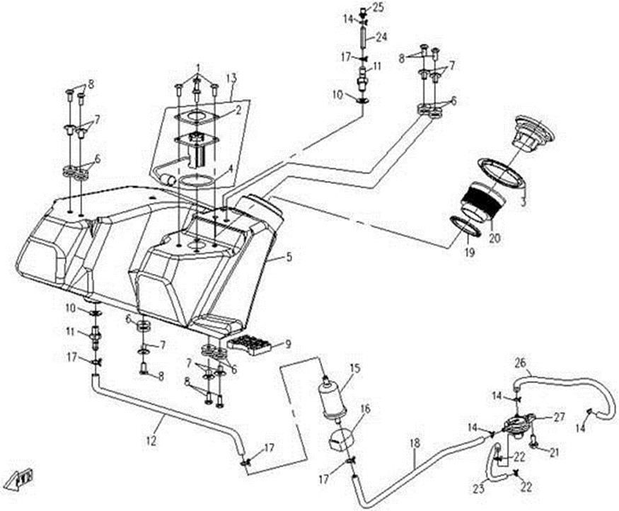 Picture of F11 - FUEL TANK (CARBURETOR)